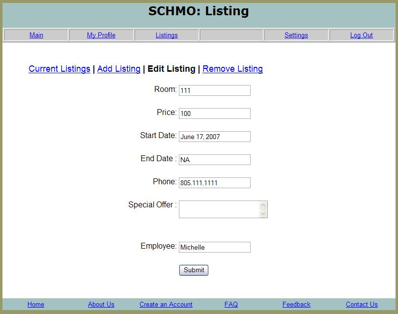 Lost Information Webpage