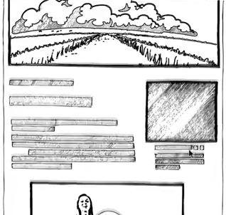 sketch of web page