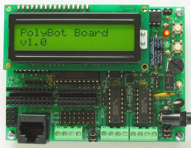 Polybot board with LCD