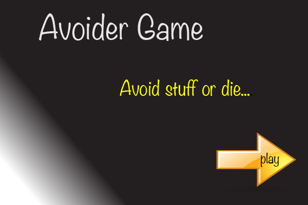 Avoider Introduction Screen