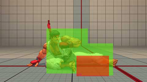 Street Fighter 4 Ryu low forward hitboxes