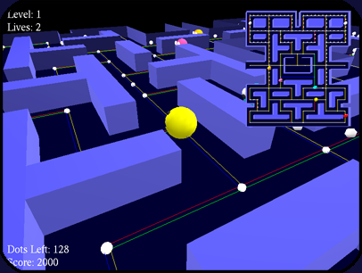 Maze navigation with a weighted graph.