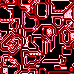 Modified Red Circuitry Texture
