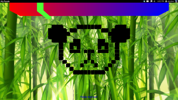 screenshot of the panda making a sad face