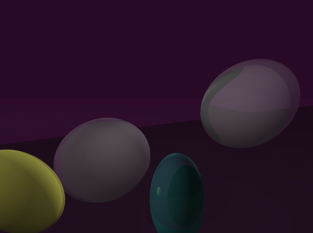 ray traced watercolored spheres