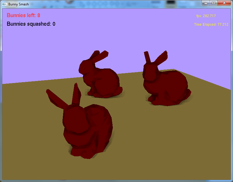 Bunnies with SSAO and only ambient light